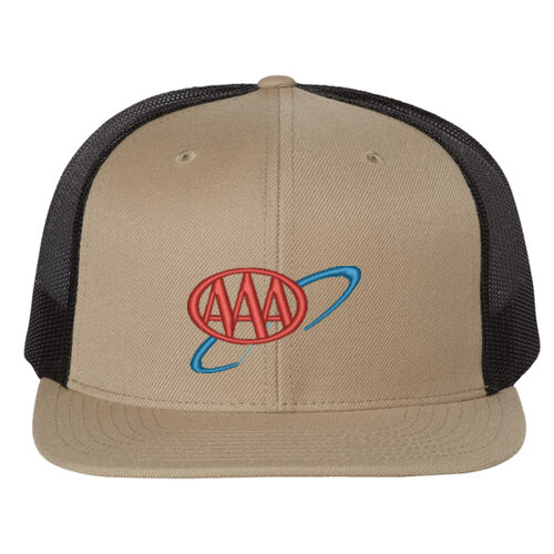 Wool Blend Flat Bill Trucker Cap Thumbnail